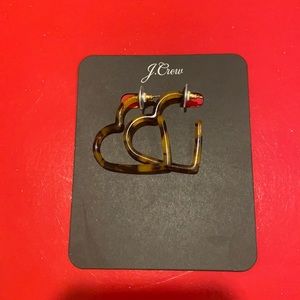 18:12- JCrew Tortoise Heart Earrings